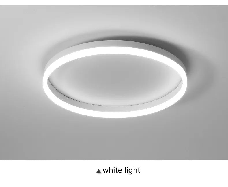 Modern Bedroom led Ceiling Lights Round Remote Control Dimmable led Living Room Ceiling Light White/Black Indoor Ceiling Lights