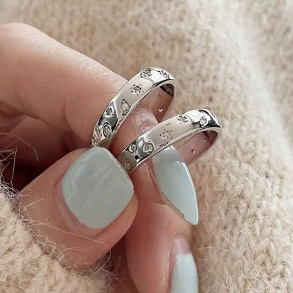 VENTFILLE 925 Sterling Silver Irregular Ring for Women Geometry Versatile Minimalism  Accessories Jewelry Gift Dropshipping