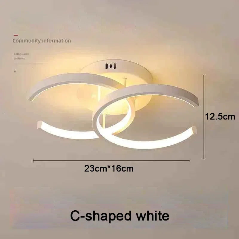 LED Strip Aisle Ceiling Lights Modern Minimalist Living Room Lamps For Balcony Entrance Home Decor Fixtures various styles