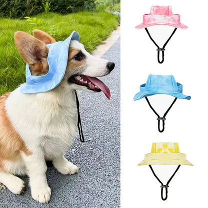 Pets Hat with Ear Holes Adjustable Baseball Cap for Medium Small Dogs Summer Dye Cats Sun Cap Pet Outdoor Hat Pet Supplies