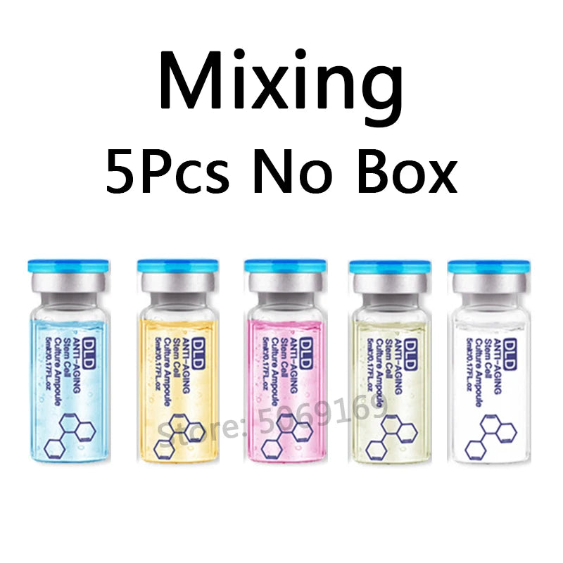 5ml Hyaluronic Acid Peptide Facial Serum BB Cream Glow Ampoule Kit Niacinamide Moisturizing Hydration Skin Rejuvenation Beauty