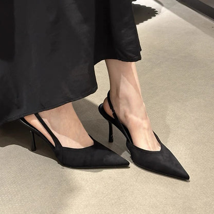 Luxury High Heels Sandals Women Sexy Pointed Toe Shoes for Woman Slippers New Party Shoes Pumps Elegant Slides Mujer Zapatos