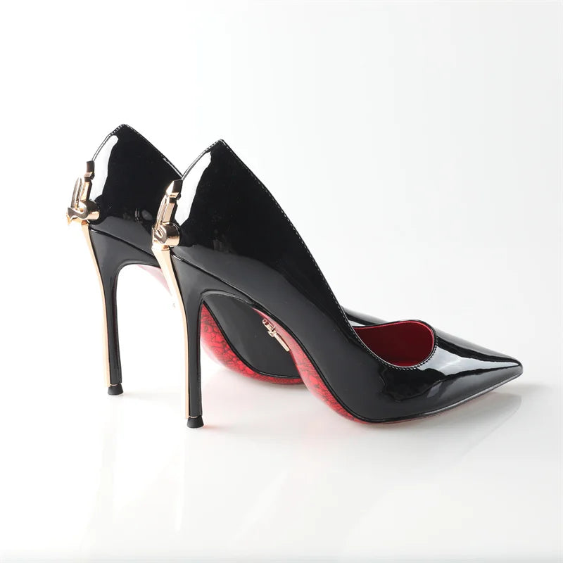 Alionly 2026 New 8CM Thin High Heels Pumps Women Pointed Toe Slip On Shoes Elegant Prom Wedding Stripper Ladies Sandals