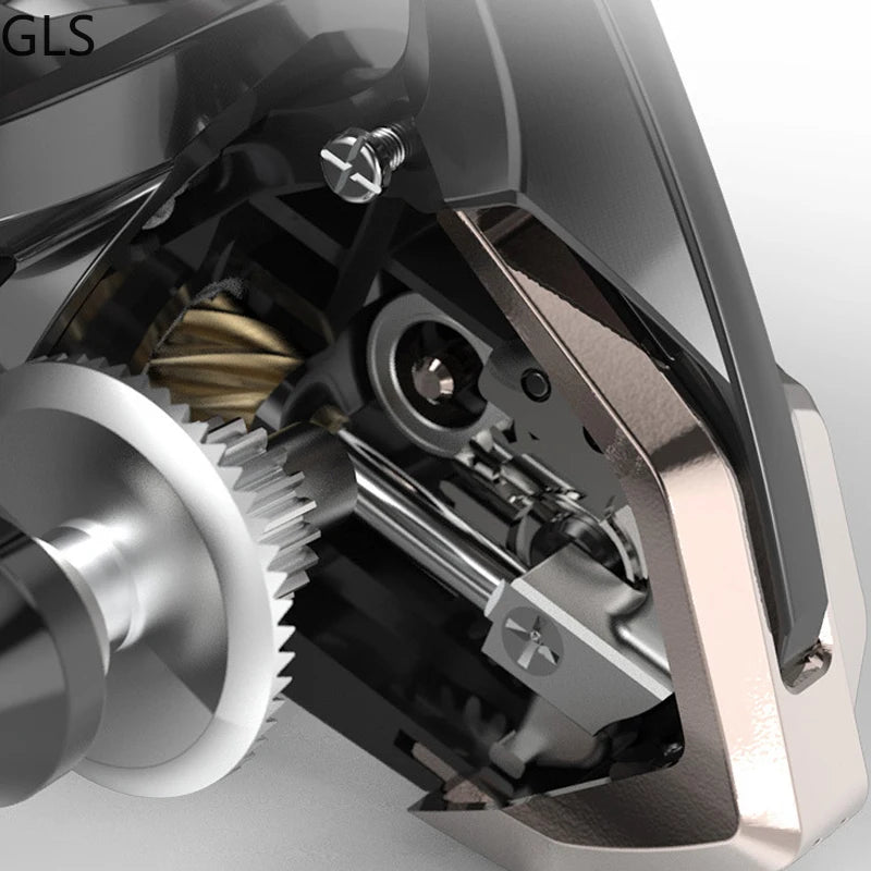 Left/Right Interchangeable Spinning Fishing Reel 5.2:1 Gear Ratio Metal Bearing Fishing Wheel Baitcasting Reel Carp Fishing
