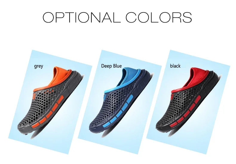 Summer Outdoor Men's Slippers Garden Clogs Male Casual Shoes Fashion Luxury Sandals Comfort Home Soft Slippers 40-47