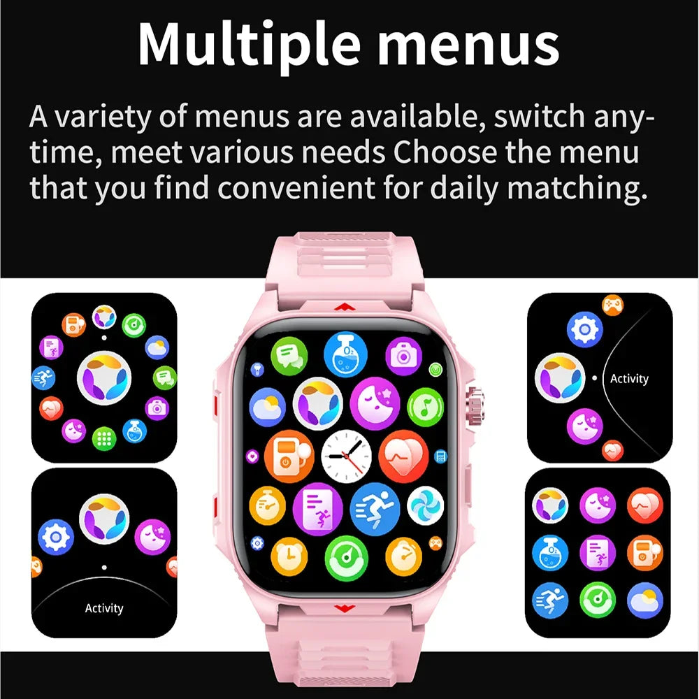 Electronic Smart Watch BT Call Heart Rate Monitor Smartwatch Fitness Tracker Waterproof Sport Watches for Man Woman Android 2026