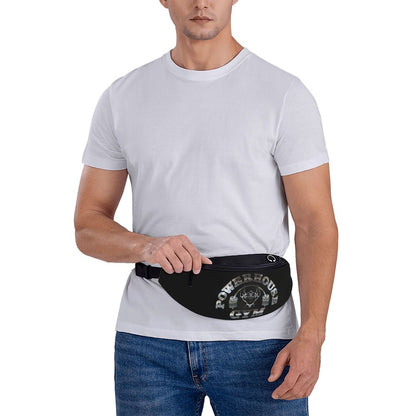 Powerhouse Gym Fanny Bag Custom Bodybuilders Fitness Crossbody Waist Pack Men Women Cycling Camping Phone Money Pouch