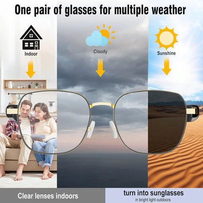 Smart Audio Glasses with Real-Time Translation Hi-Fi Music Playback Noise-Cancelling Voice Calls And Photochromic Lenses