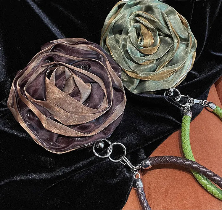 Party Clutch Fairy Hostess Flower Silk Mini Banquet Lipstick Key Purse Luxury Tote Designer Lady Prom Crossbody Handbags