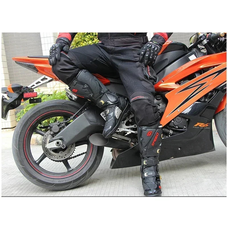 Riding Trider 100% NEW Motorcycle Boots Motocross Leather Long knee-high Shoes white black moto GP dirty bike SIZE 10-45 B1004