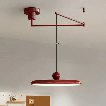 Nordic Cream Iron Swing Arm Lamp Adjustable Rotatable Pendant Wall Light for Bedside Living Room Desk Led Lights