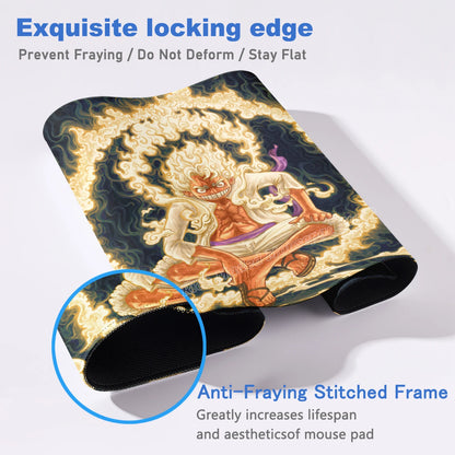 Anime Gamer Keyboard MouseMats One P-Piece Gaming Mouse Pad XXL Speed Rubber Cartoon Big Computer Desk Mat PC E-Sports Mousepad