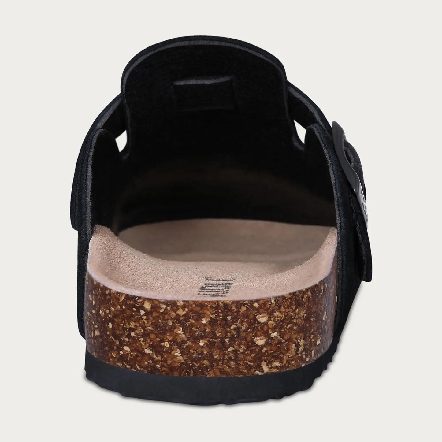 Kidmi New Cow Suede Women's Potato Shoes With Adjustable Strap Cork Insole Mules Outdoor Unisex Clogs Slippers With Arch Support