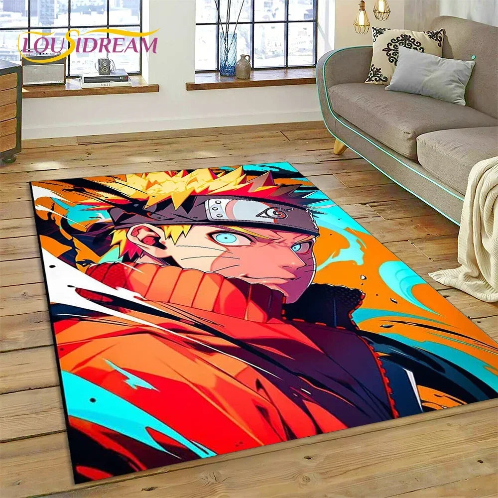 Cartoon 3D I-Itachi Japan Anime Carpet Rug for Living Room Bedroom Home Sofa Decoration,Kids Play Area Rug Non-slip Floor Mat