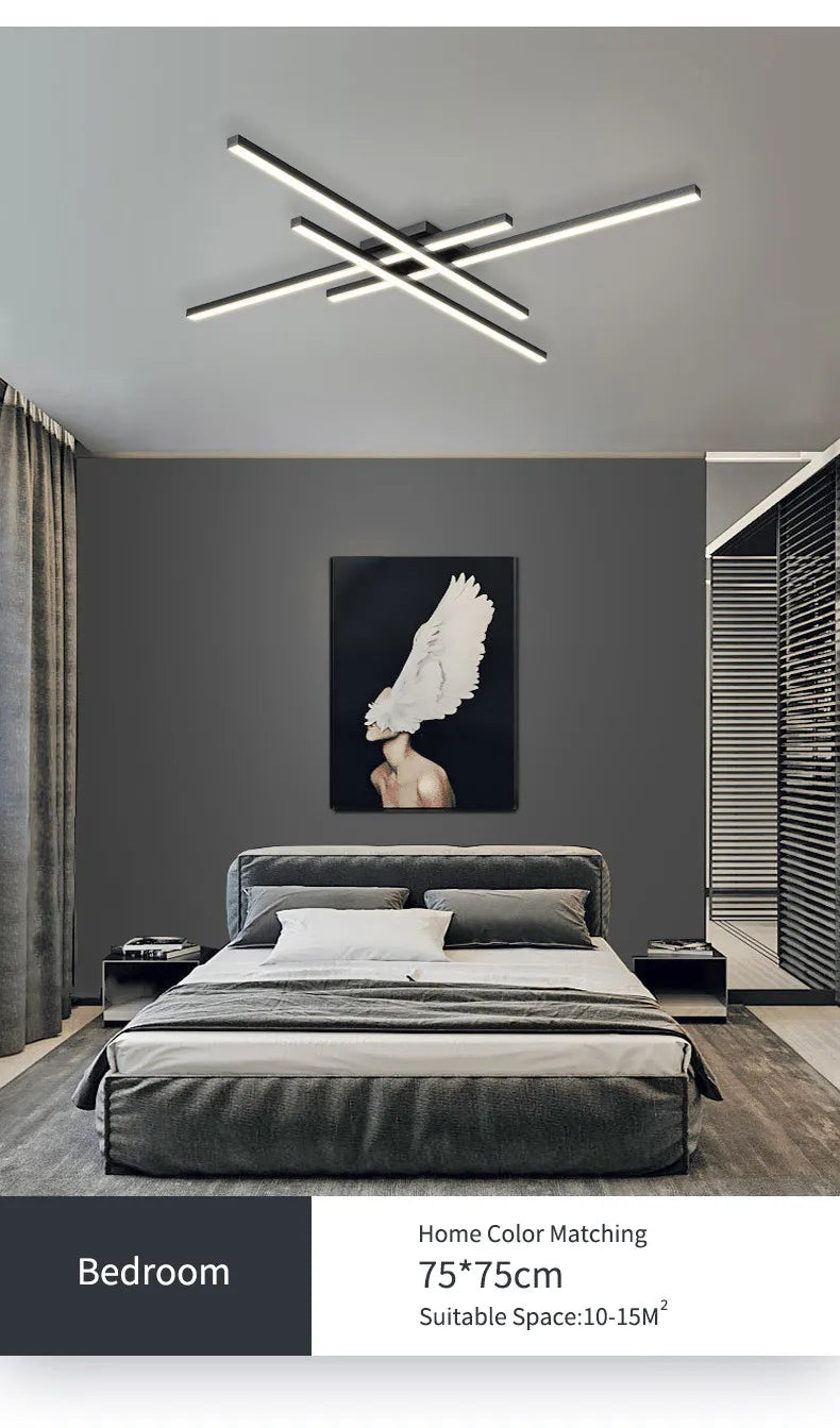 Ceiling light simple modern bedroom  atmosphere duplex villa hall Nordic lamps minimalist living room lamp room ceiling lights
