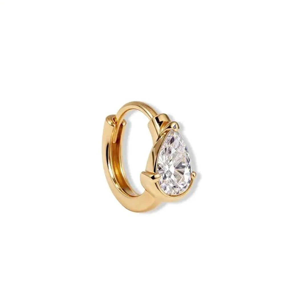 Aide 1PC 925 Sterling Silver INS Zircon Diamond Stud Earring Stud, Suitable For Women Daily Wear, Wedding Party, Valentine's Day