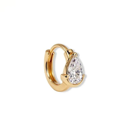 Aide 1PC 925 Sterling Silver INS Zircon Diamond Stud Earring Stud, Suitable For Women Daily Wear, Wedding Party, Valentine's Day