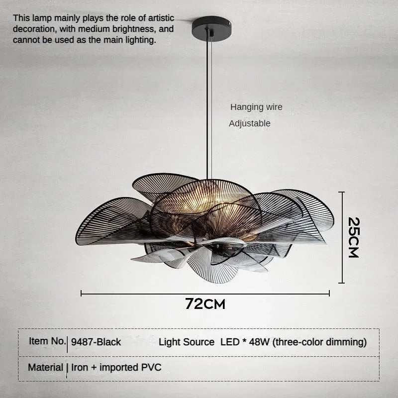 Nordic Classic Ceiling lamps Black/White PVC Modern Designer Lamp Bedroom Home Decor Lighting Dining Room LED Pendant Lights