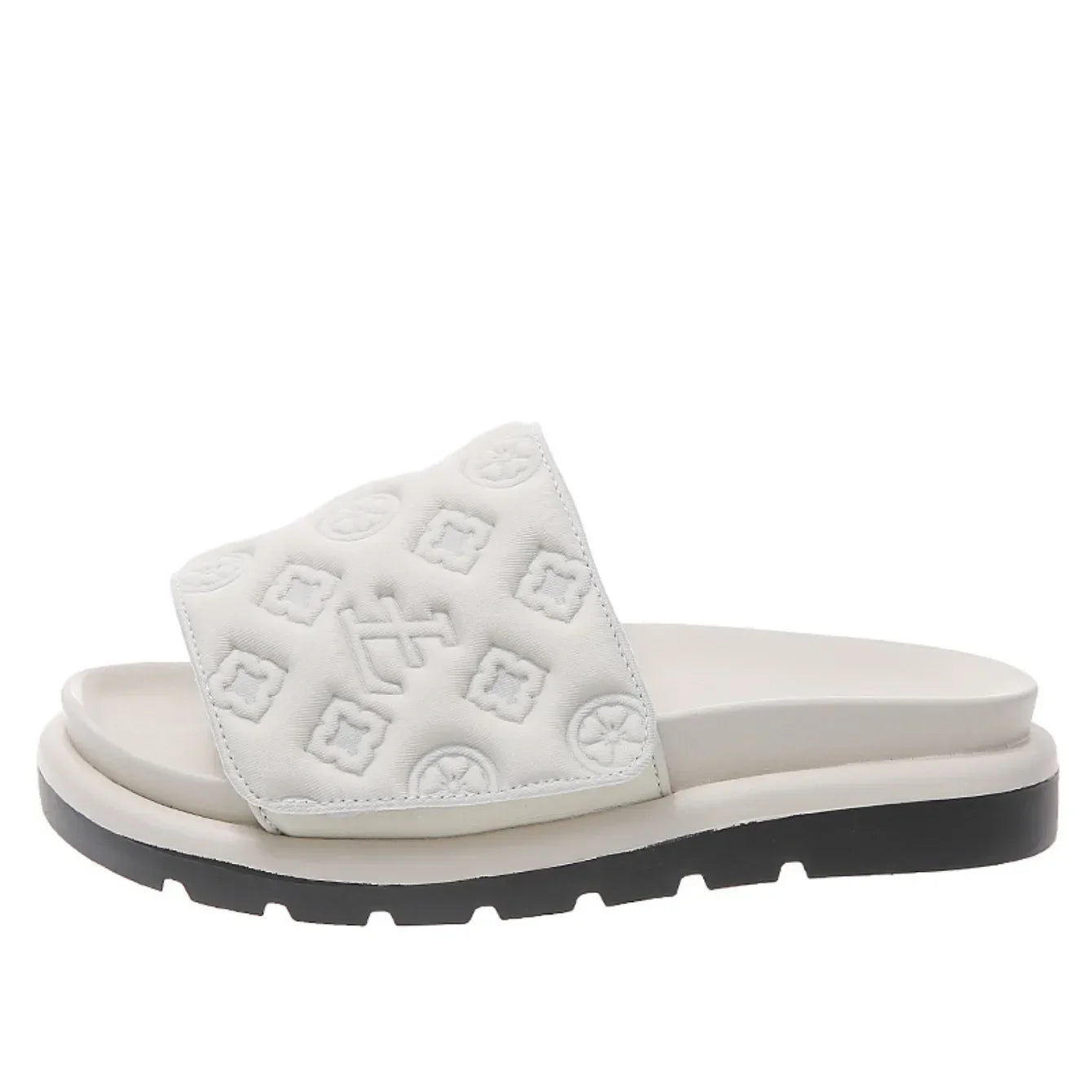 Magic Tape Flat Slippers Women Summer Luxury Shoes woman Brand Platform Sandals Ladies Height Increase Flats Slides Slippers