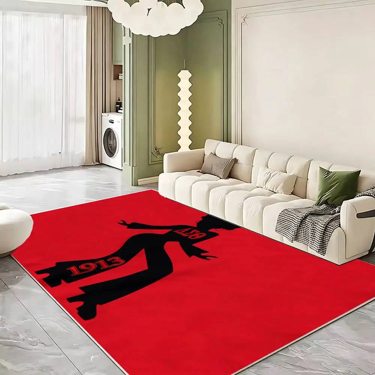 D-Delta Sigma Theta Soft Thick Non-Slip Mat for Living Room Bedroom Kitchen Decor Rugs