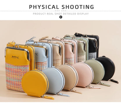 Baellerry New Big Capacity Women Phone Bags Crossbody Shoulder Female Composite Bag Handbag Zipper Coin Pocket Women's Wallet