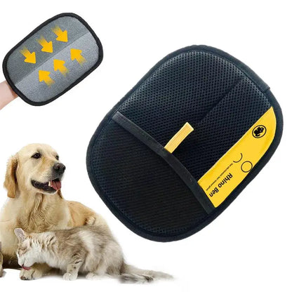 Pet Hair Removal Glove Upgraded Electrostatic Grooming Glove for Cat Dog Reusable Static Fur Remover Glove for Furniture Ca