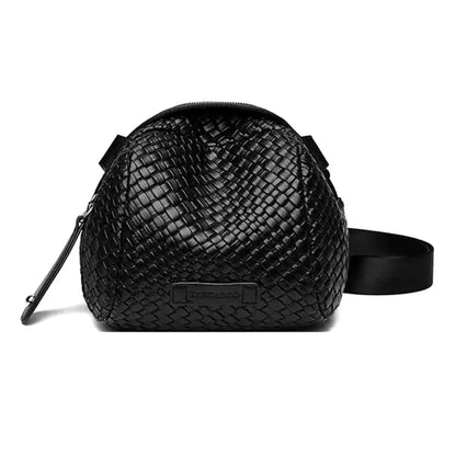 Luxury Brand Shell Bag Women Crossbody Bag Woven pattern Shoulder Bags Leather Chest Bag Fashion Phone Purses Ladies Waist Bags