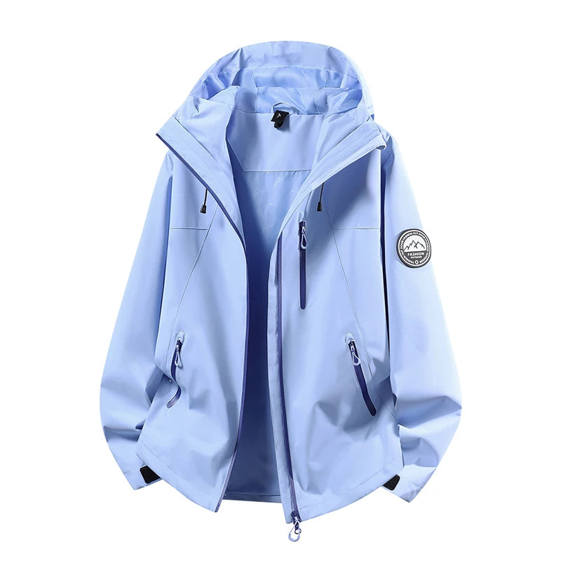 CHRLCK Men Women Hiking 3IN1 Jackets Waterproof Fleece Windproof Windbreaker Camping Climbing Trekking Outdoor Jacket Autumn