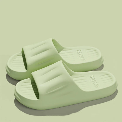 Men Summer Concise EVA Slippers women Soft Home Slides Couples Bathroom Non-slip Sandals Couple Comfortable Outdoor Beach Shoes
