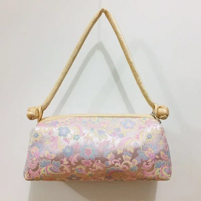 Fashion Luxury Chinese Style Silk Bag Women Handbag Japanese Hand Embroidery Totes Cheongsam Female Cosplay Bags Clutch Purses