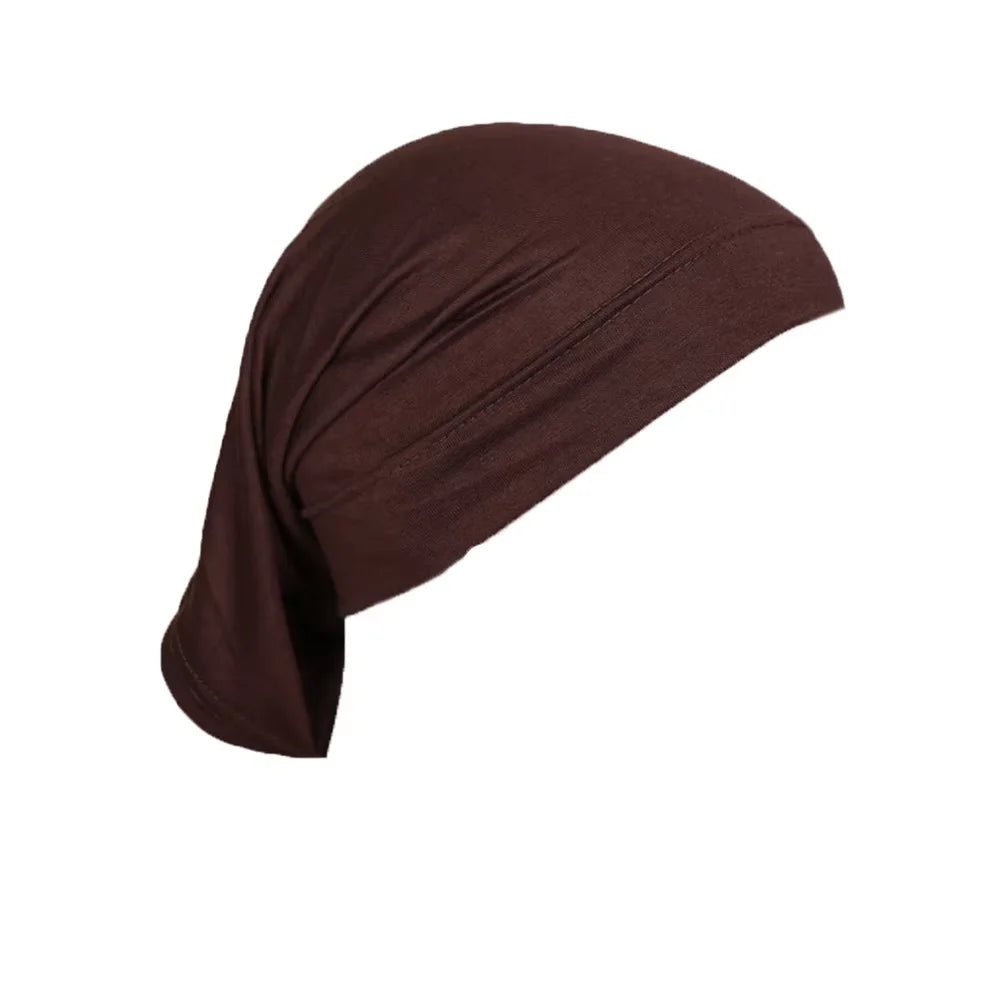 Muslim Underscarf Turban Hijab Ninja Inner Hat Women Chemo Cap Hair Loss Cover Bonnet Instant Bonnet Femme Musulman Headband