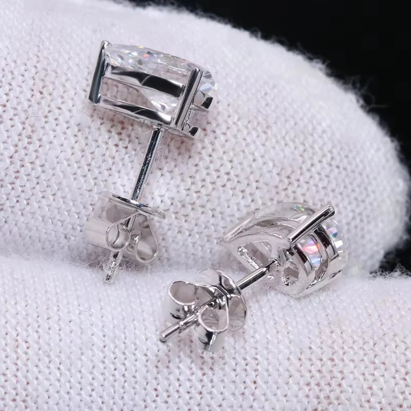 Luxury 0.5-3 Carats Marquise Heart Pear Moissanite Women Diamond Earring Stud 925 Sterling Silver Earrings for Women Jewelry New