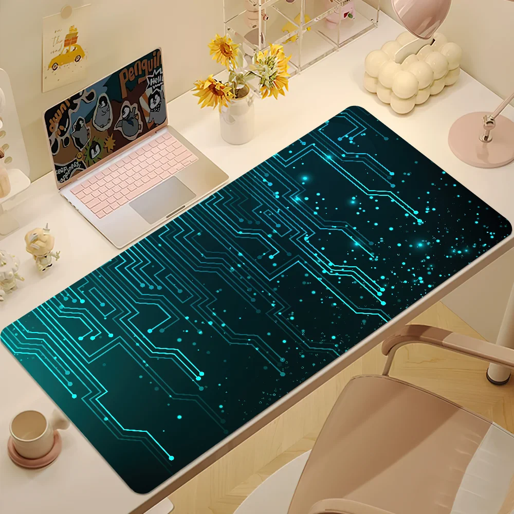 Mechanical Circuit Board Inside M-Motherboard  Mouse Pad Non-slip Thickened Large Writing Lockedge Gaming Cushion Office Student