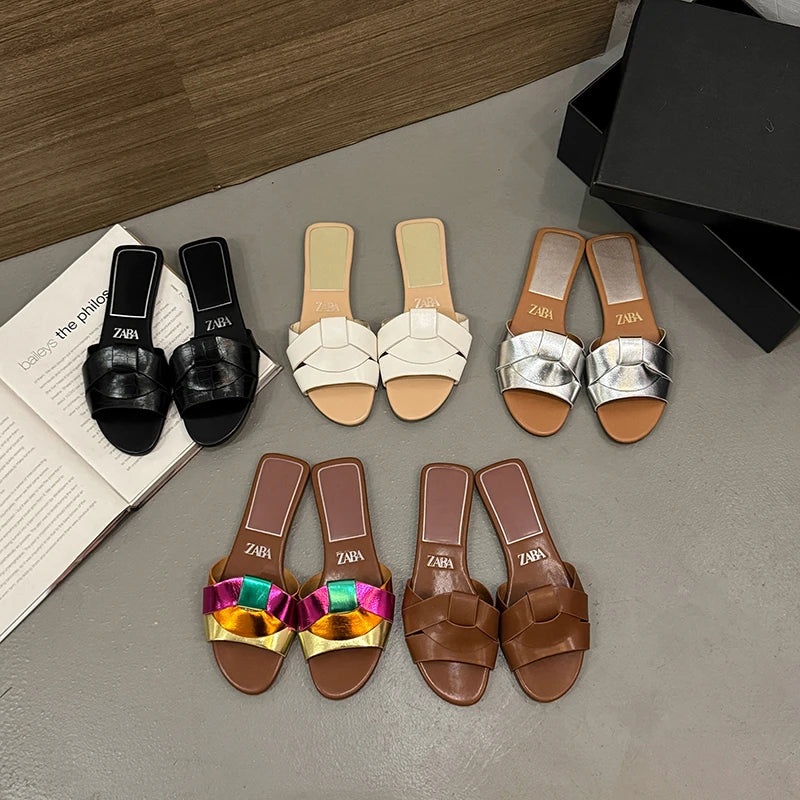 New Summer Designer Women'S Solid Color Fashion Slippers Zapatos De Mujer Women'S Shoes Slippers Women Slippers Women Shoes