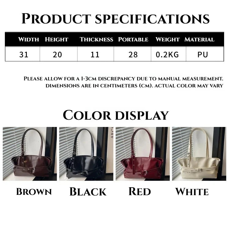 Winter Style Women's Retro Minimalist Tote Shoulder Bag 2025 Autumn Large Capacity Commuting Top-Handle Hand Bags for Women