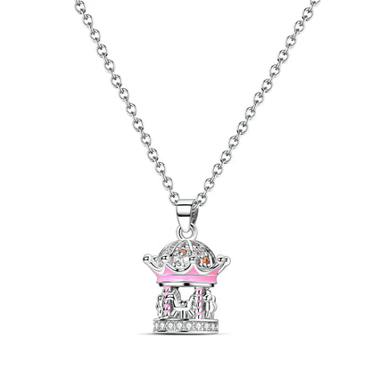 925 Sterling Silver Luminous Firefly Heart Shaped Zircon Pendant Necklace For Women Fashion Anniversary Birthday Jewelry Gifts