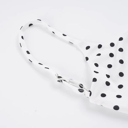 SUCHCUTE Sexy Polka-dot Print Backless Jumpsuit For Women Y2k Aesthetic Rompers Party Club Bodysuits Summer One-piece Suit Chic