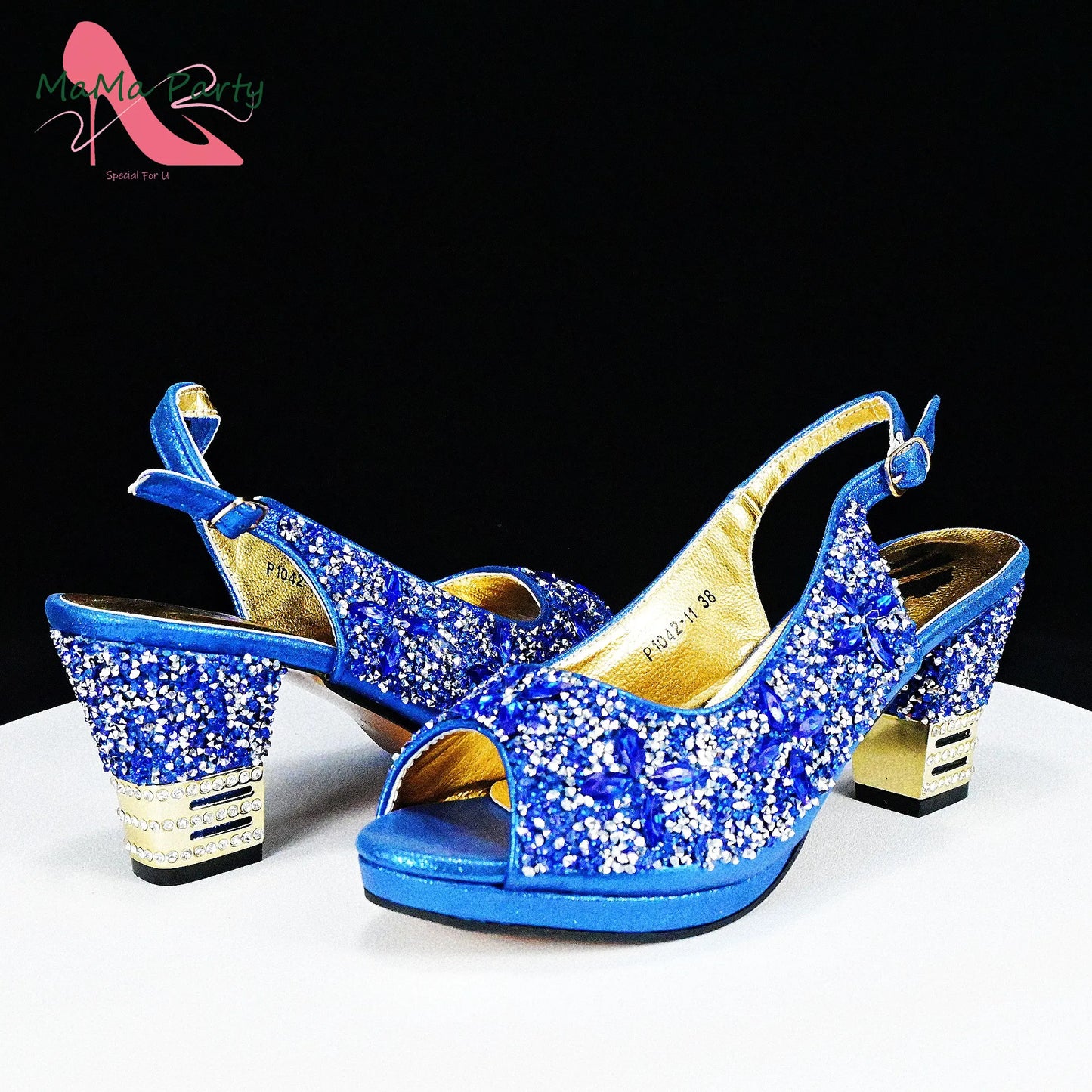 2025 Fashion Style Nigerian Ladies Lovely Shoes and Bag to Match Set in Gold Color Specials Pumps for Dress