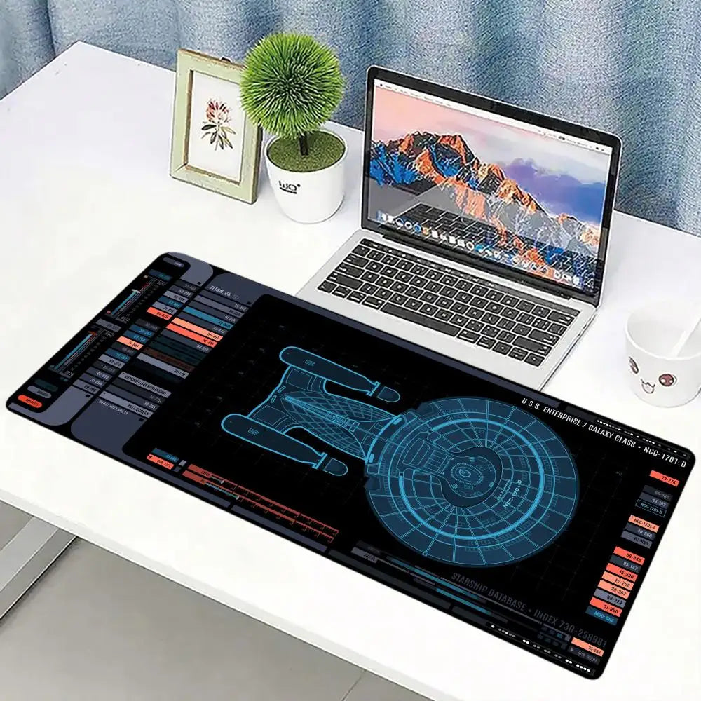 Aerospace components Mouse Pad Large Computer Office Game Table Mat Rubber Anti-slip Stitched Keyboard Mats 90x40 XXL Desk Pads