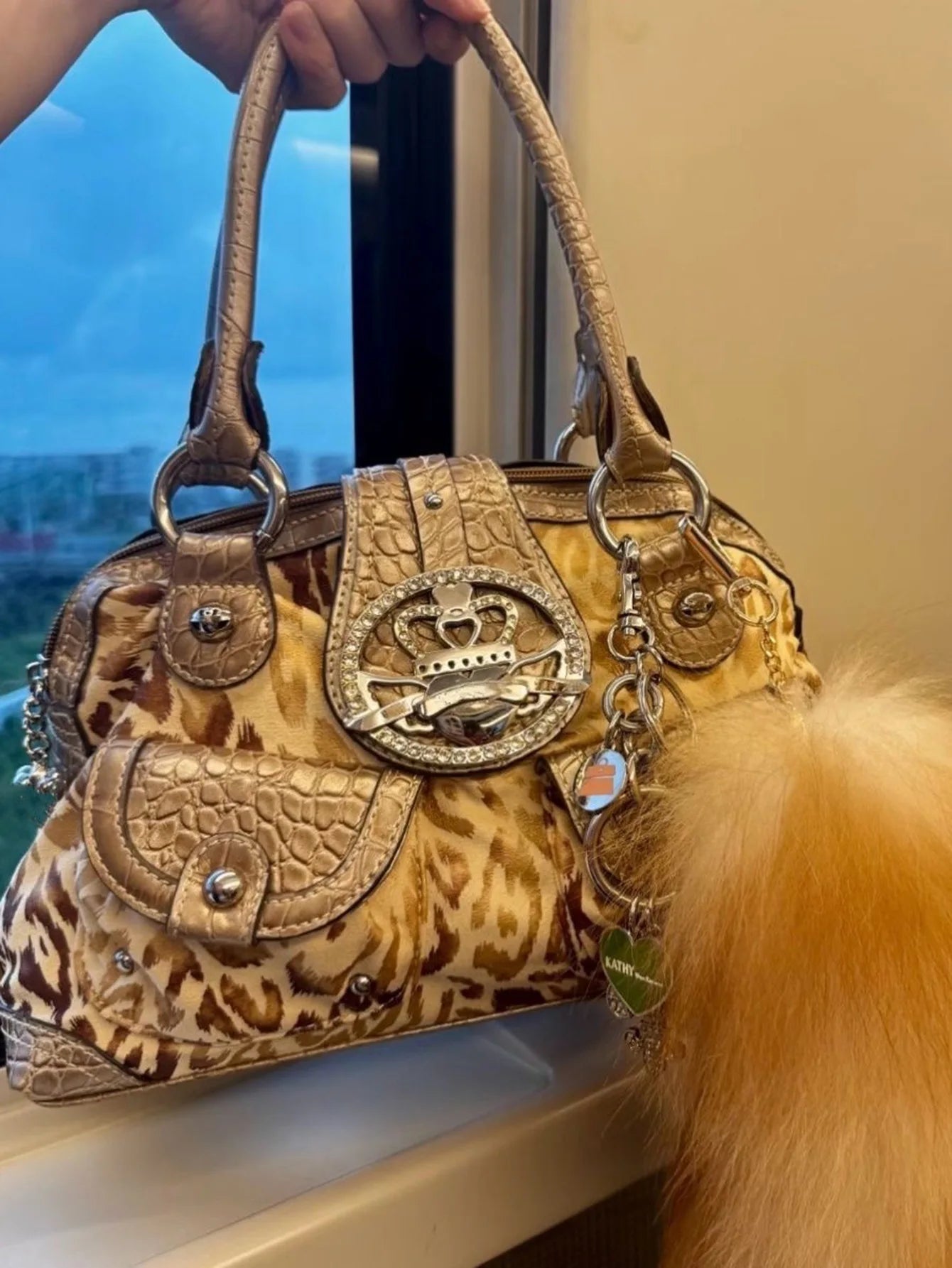 Fashionable Retro Large Capacity Crossbody Bags for Woman Shoulder Bag Leopard Print Purse and Handbag Designer Bag Bolsos Mujer