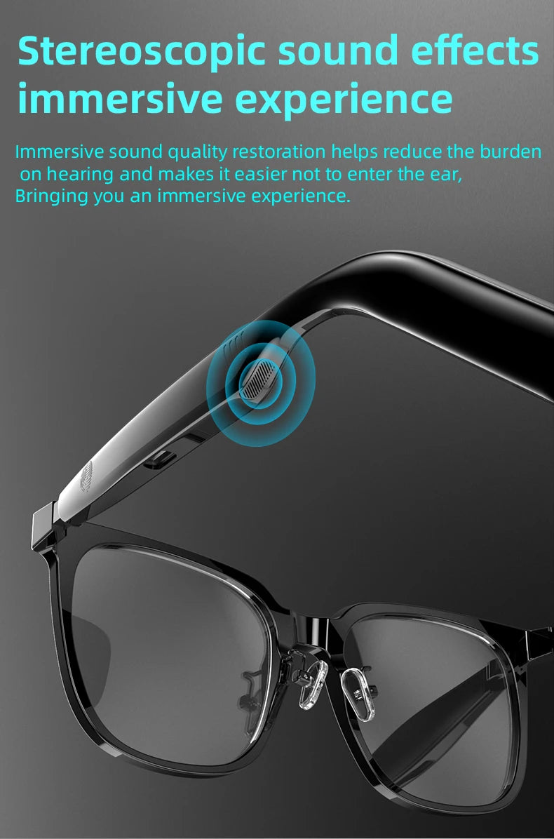 2-in-1 Smart Glasses With Magnetic Lenses Versatile, Clear Vision Enhanced Comfort TWS SG18pro
