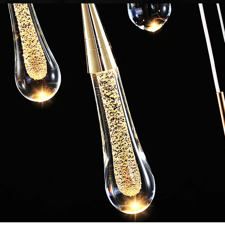 Crystal LED Pendant Lights Interior Lighting For Home Dining Table Hanging Lamp Bedside Living Room Decoration Pendant Light