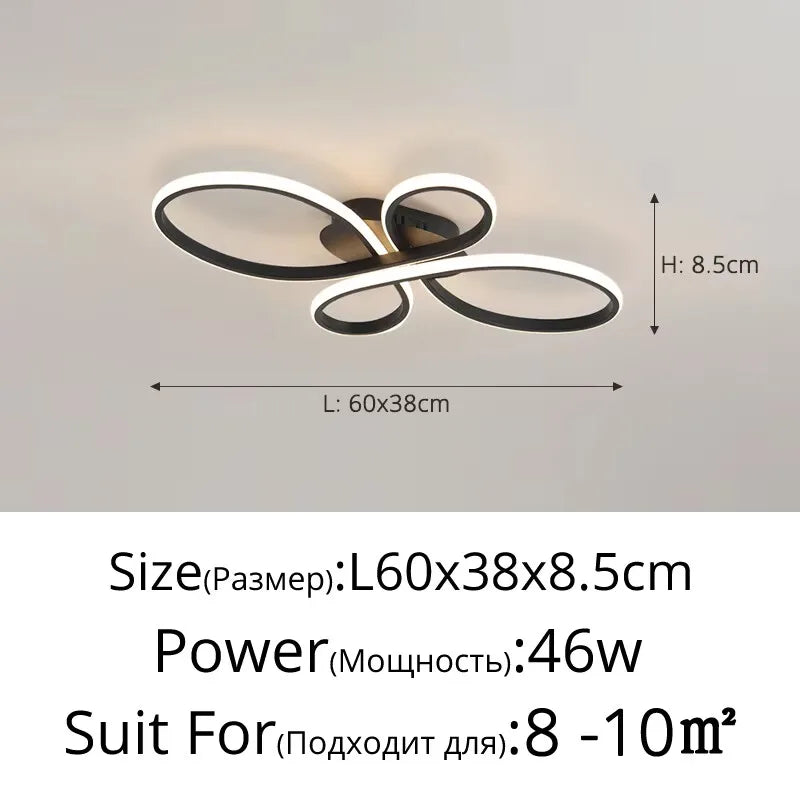 Simple Led Ceiling Light Creative Living Room Bedroom Study Dining Room Ceiling Lamp Nordic Modern Home Indoor Lighting Fixtures