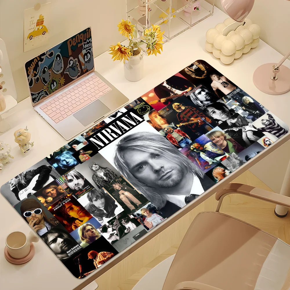 Hot Band N-Nirvanas Mouse Pad Non-slip Thickened MousePad Large Writing Lockedge Office Student Gaming Cushion