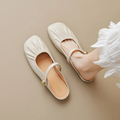 Women Closed Toe Mule Slippers Outdoor Wear Summer Silver One Strap Flat Beach Sandals Elegant Casual Daily Fashion Footwear
