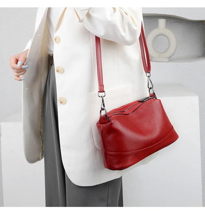 New Fashion Women Genuine Leather Handbags Women's bags Designer Female Shoulder Bags Luxury Brand Cowhide Ladies Messenger Bag