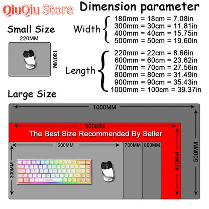 Anime HD Print Mouse Pad Bocchi The Rock Large Gaming Mousepad Rubber Computer Mouse Mat Gamer Locking Edge Accessories Non-slip