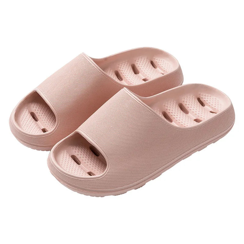 Men's Bathroom Bathing Slippers Women's New Summer Indoor Home Eva Anti-Slip Anti-Odor Couple Shower Leakage Quick-Drying Slippers for Women