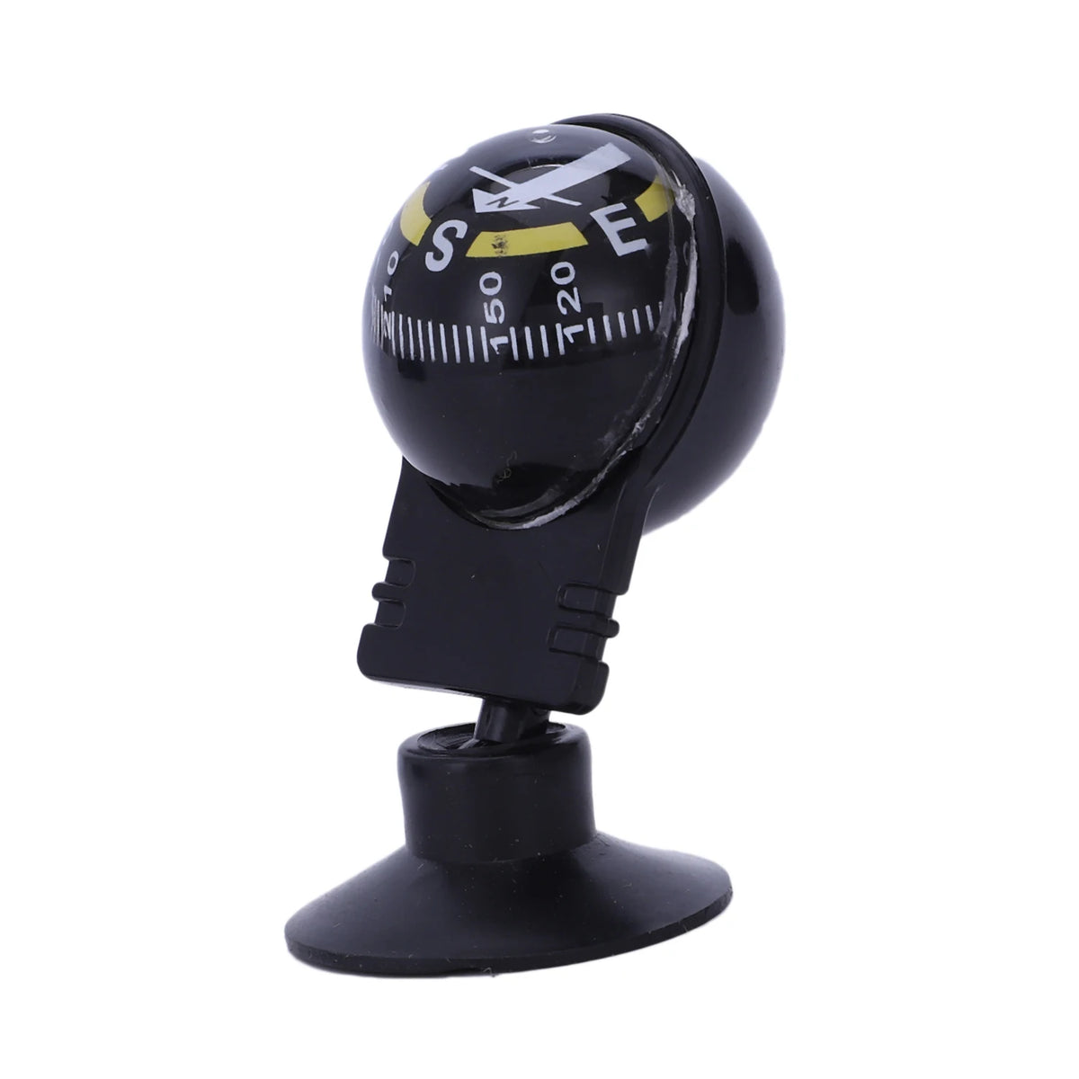 New Car Vehicle Floating Ball Magnetic Navigation Compass Black