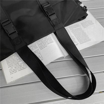 HOCODO Waterproof Women Travel Handbag Large Capacity Ladies Messenger Bag Solid Color Female Crossbody Nylon Shoulder Bag Women